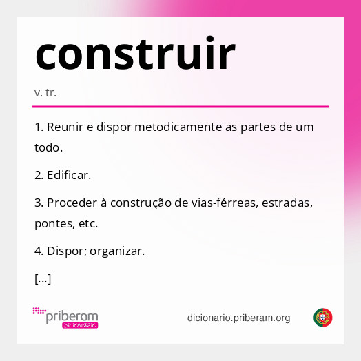 Significado de construir