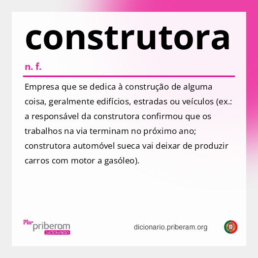 Significado de construtora