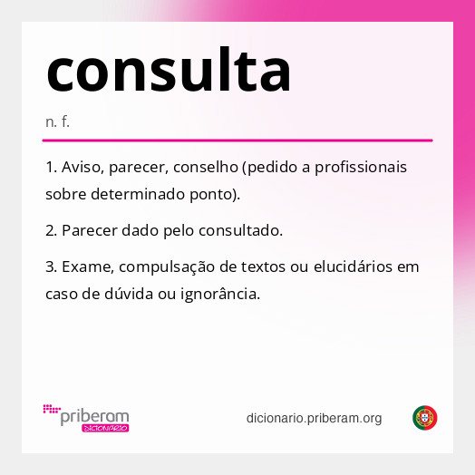 Significado de consulta