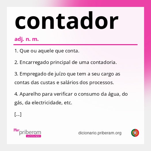 Significado de contador