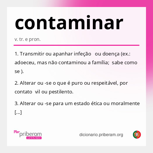 Significado de contaminar