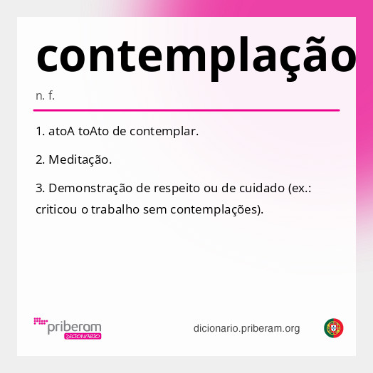 Significado de contemplação