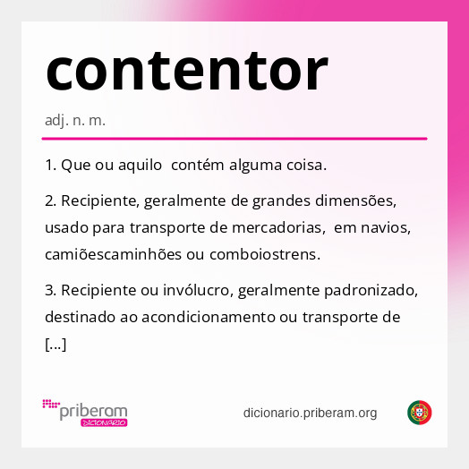 Significado de contentor