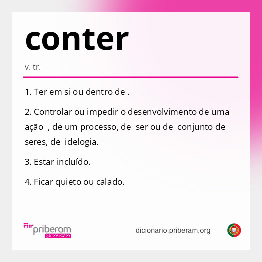 Significado de conter