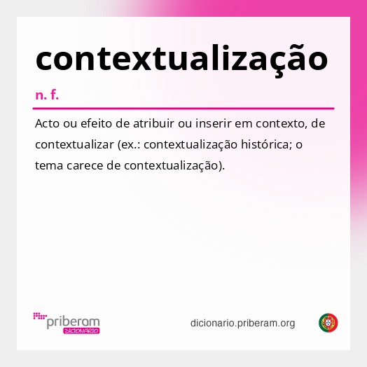Significado de contextualização