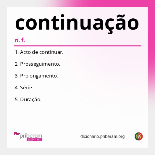 Significado de continuação