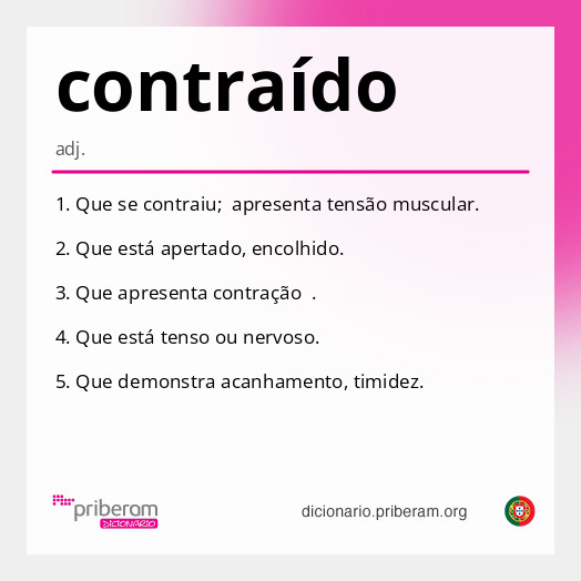 Significado de contraído