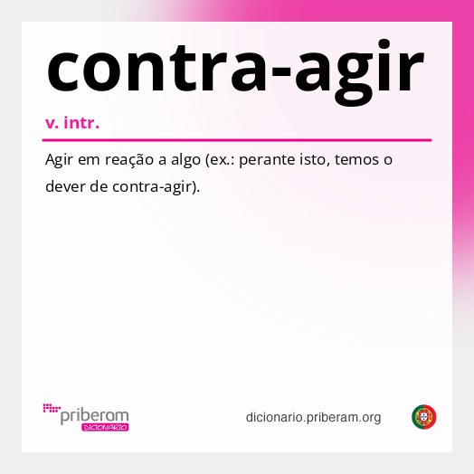 Significado de contra-agir