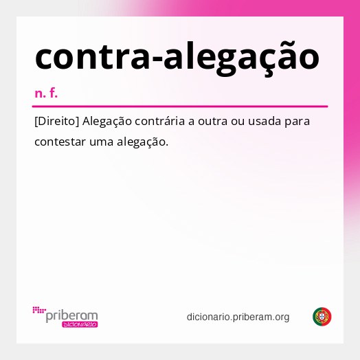 Significado de contra-alegação