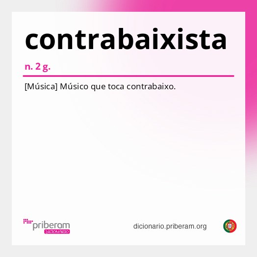 Significado de contrabaixista