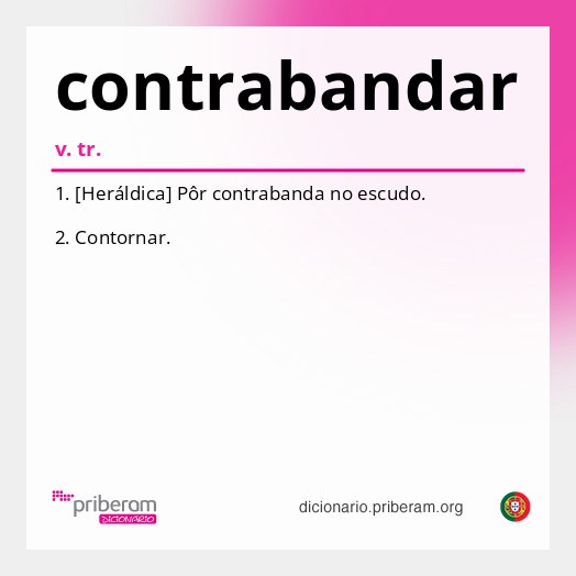 Significado de contrabandar