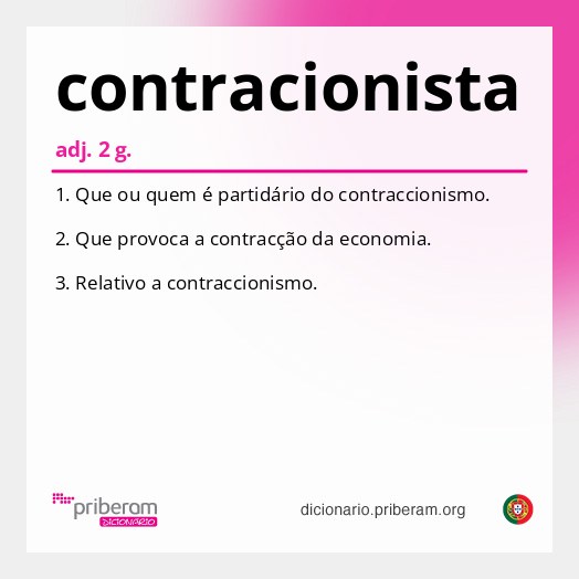 Significado de contracionista