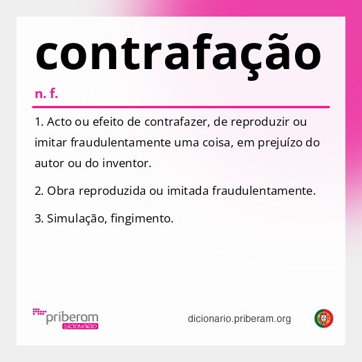 Significado de contrafação