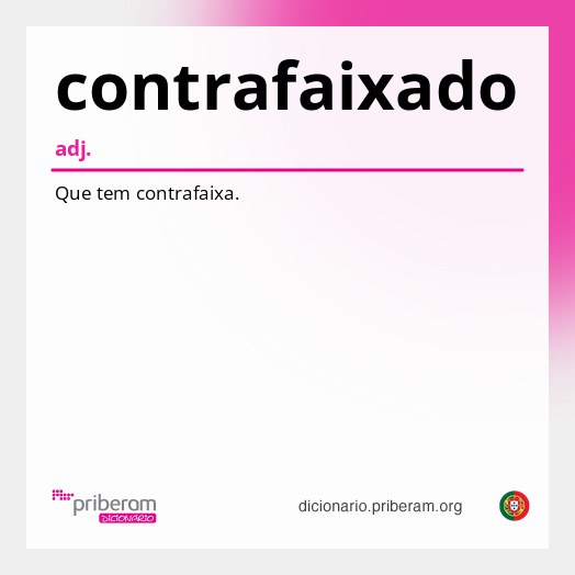 Significado de contrafaixado