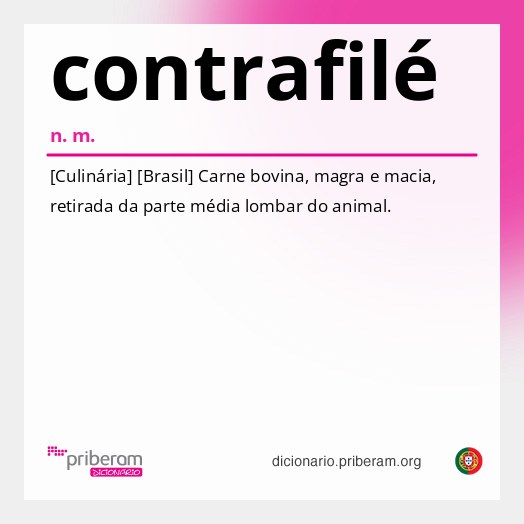 Significado de contrafilé
