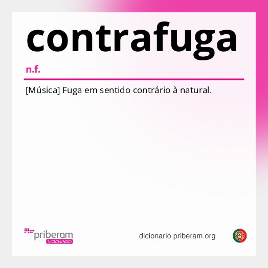 Significado de contrafuga