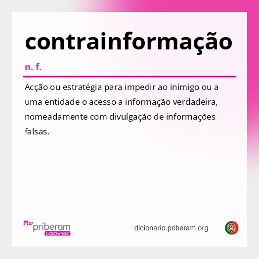 Significado de contrainformação