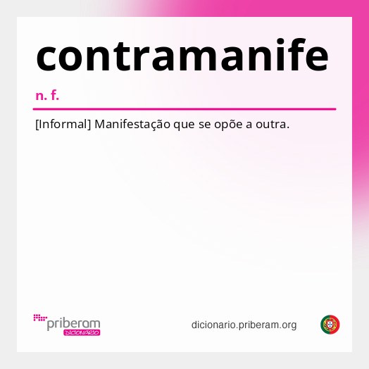 Significado de contramanife