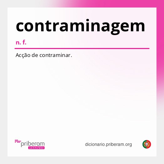 Significado de contraminagem