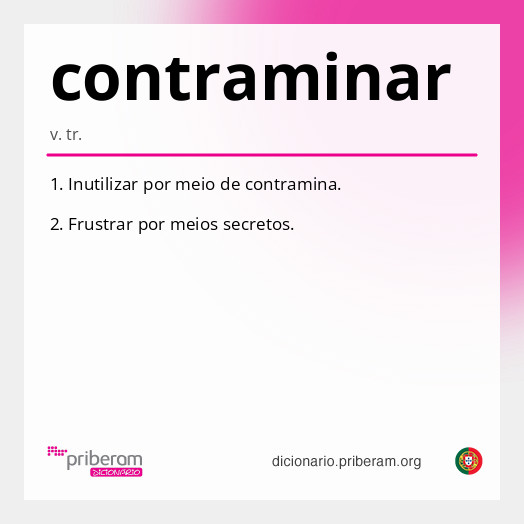 Significado de contraminar