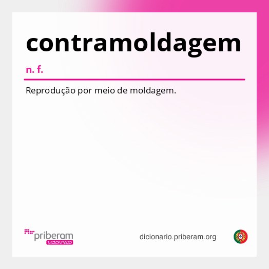 Significado de contramoldagem