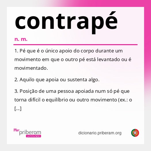 Significado de contrapé
