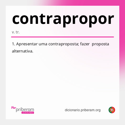 Significado de contrapropor