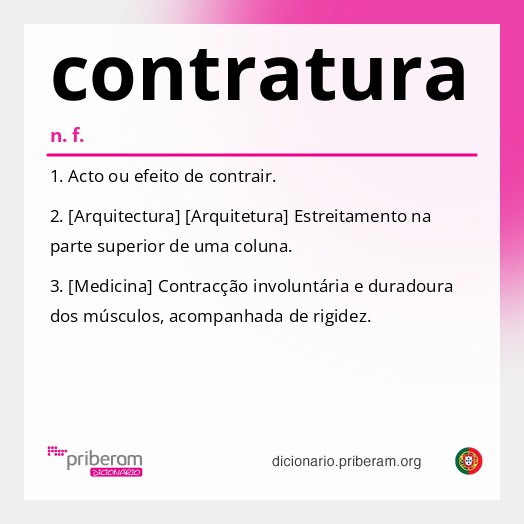 Significado de contratura