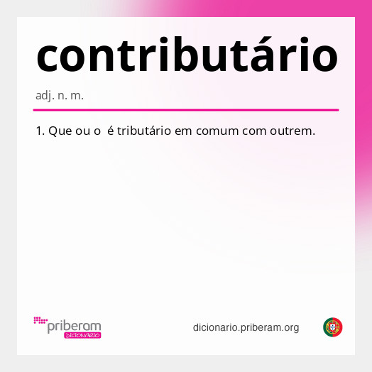 Significado de contributário