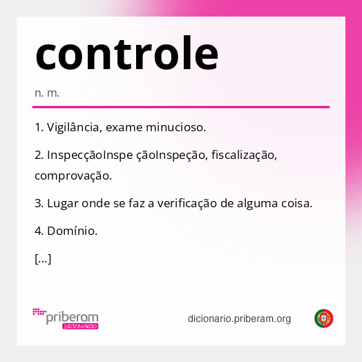 Significado de controle
