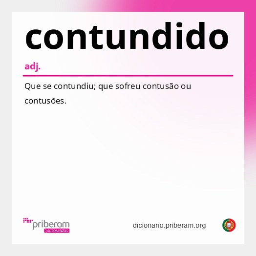Significado de contundido