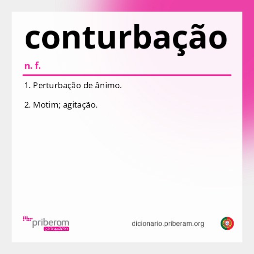 Significado de conturbação