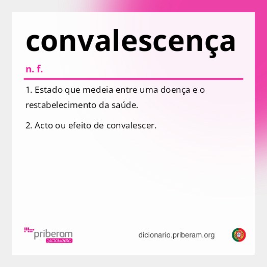 Significado de convalescença