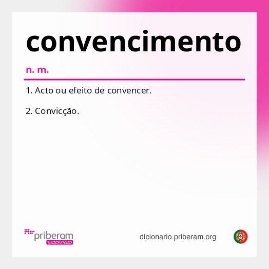 Significado de convencimento