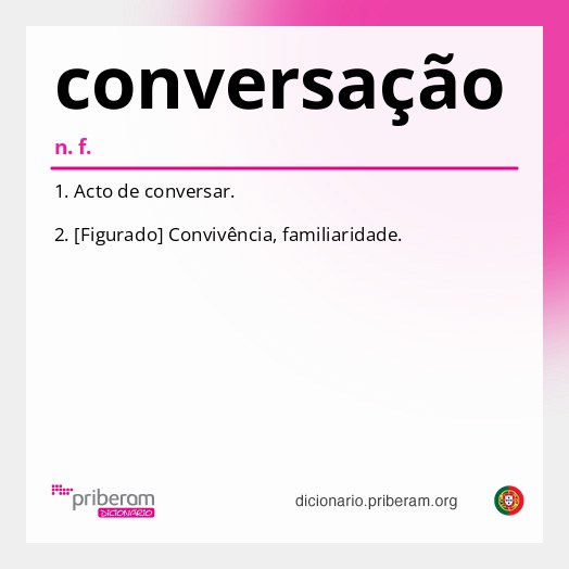 Significado de conversação