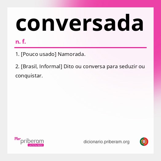 Significado de conversada