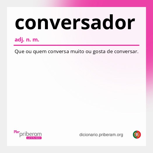 Significado de conversador