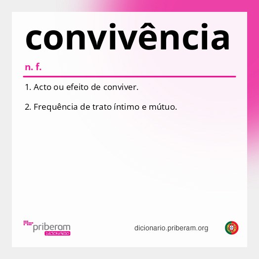 Significado de convivência