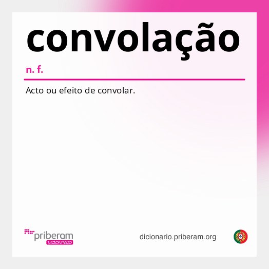 Significado de convolação