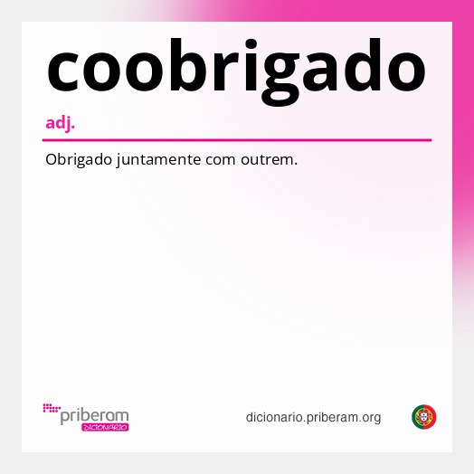 Significado de coobrigado