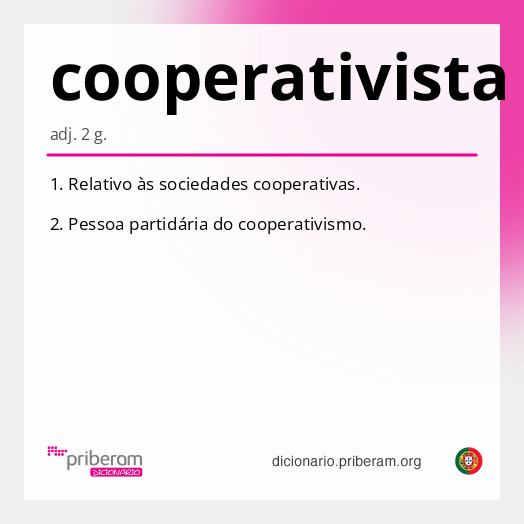 Significado de cooperativista