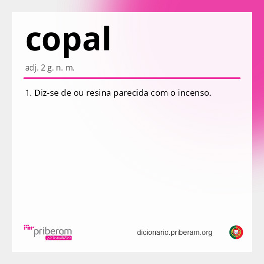 Significado de copal