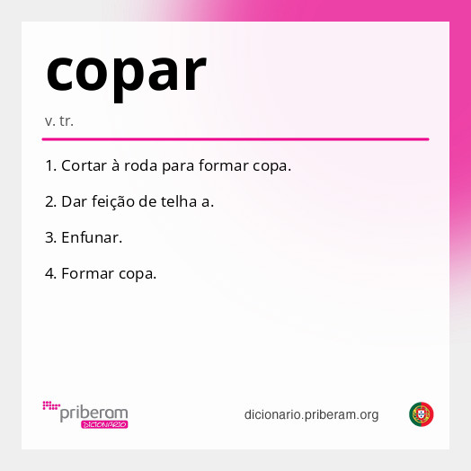 Significado de copar