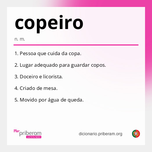 Significado de copeiro