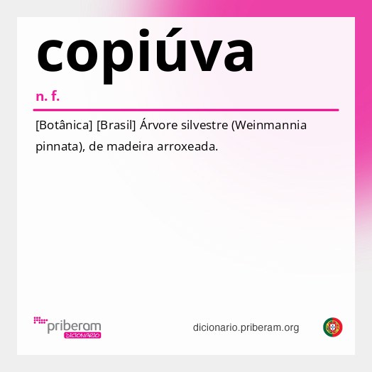 Significado de copiúva