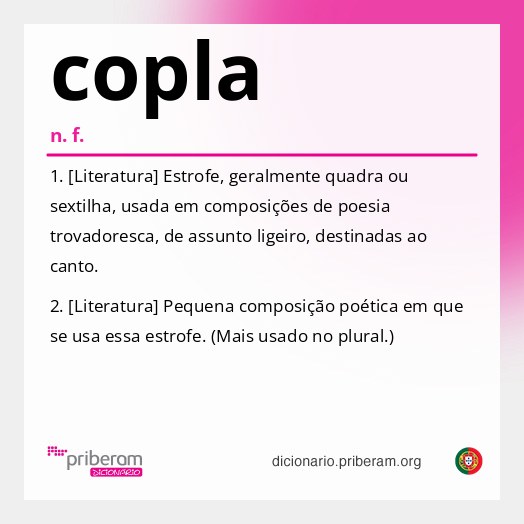 Significado de copla