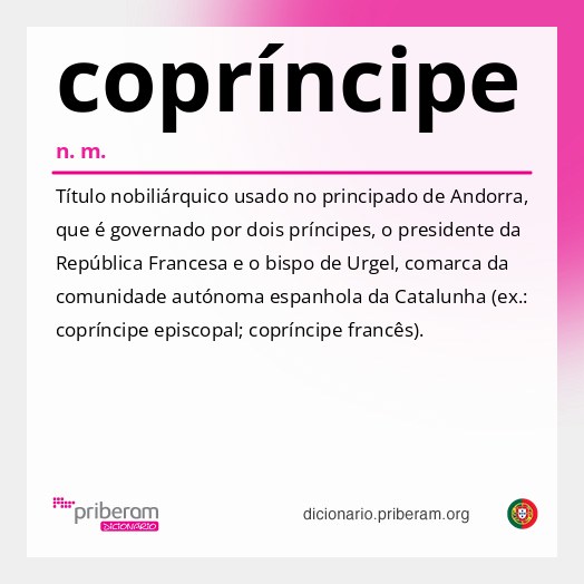 Significado de copríncipe
