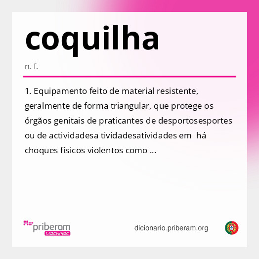 Significado de coquilha