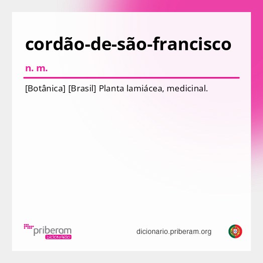 Significado de cordão-de-são-francisco