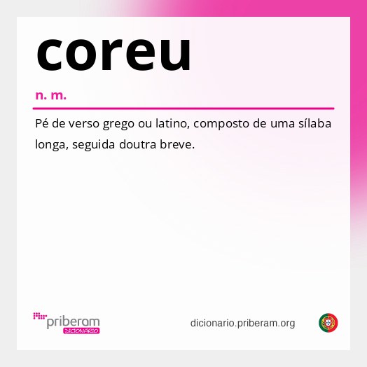 Significado de coreu